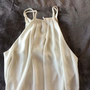 Dressy white tank top